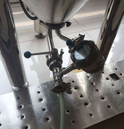 牛奶流量計現場安裝使用圖